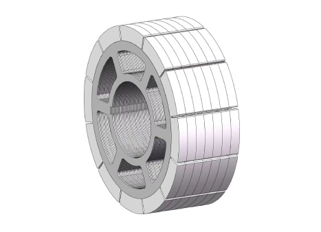 Lamination and Arc Magnet Assembly